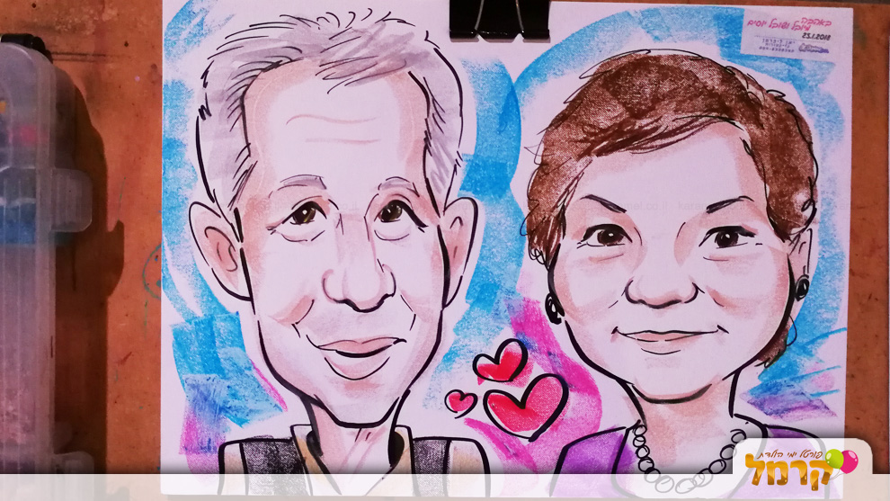 draw me - קריקטורה לאירועים - 073-7756863