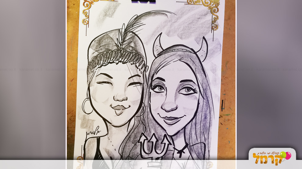 draw me - קריקטורה לאירועים - 073-7756863