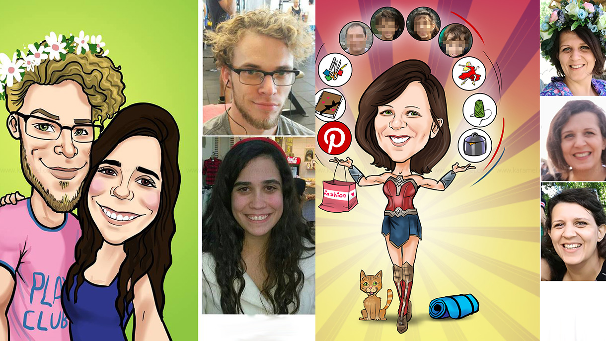 draw me - קריקטורה לאירועים - 073-7756863