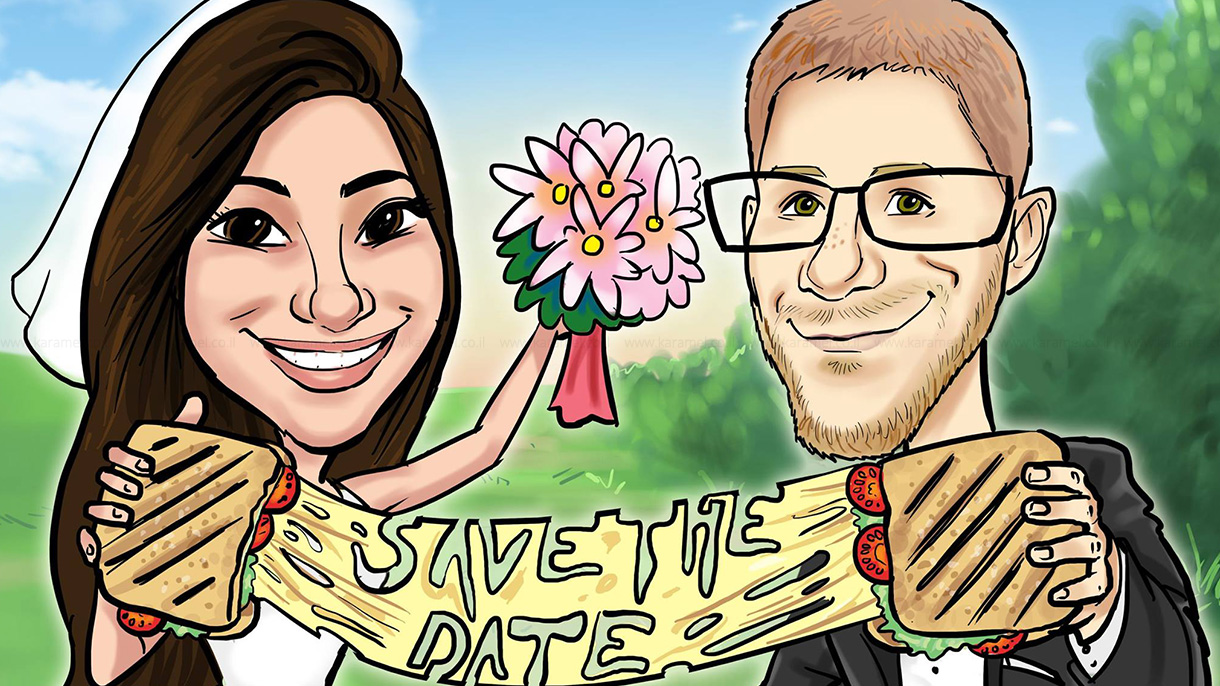 draw me - קריקטורה לאירועים - 073-7756863